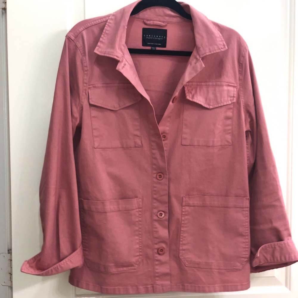 Sanctuary Sz M Dusty Rose Spring Jacket